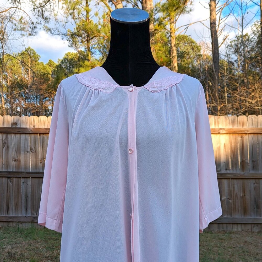 Precious Vassarette Baby Doll Pastel Pink Vintage Night Gown Size M